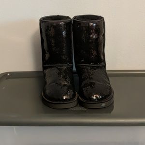 UGG boots with black sequins